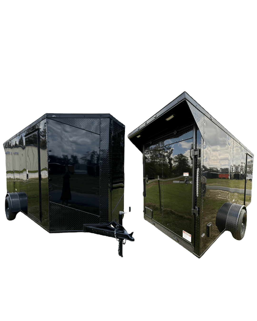 6x12 SA Black/BO enclosed cargo trailer